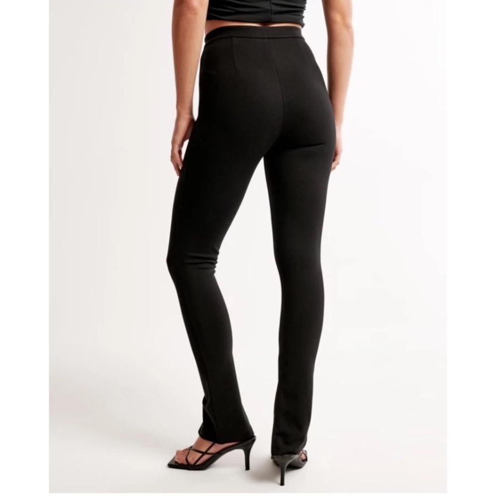 Abercrombie Ponte Skinny Zip Legging black high rise leggings size S Color Black